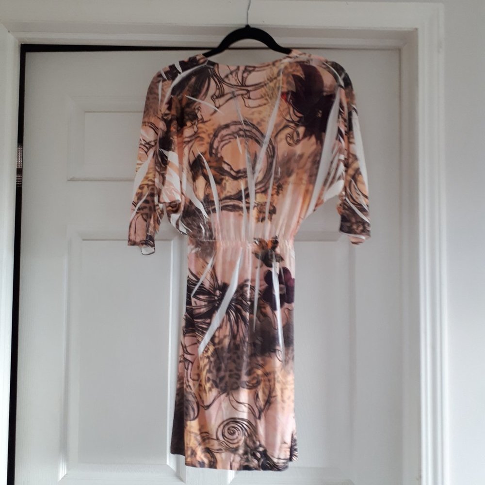 Dress -  Size Large - Brown/Ivory/Coral - Picture 2 of 7